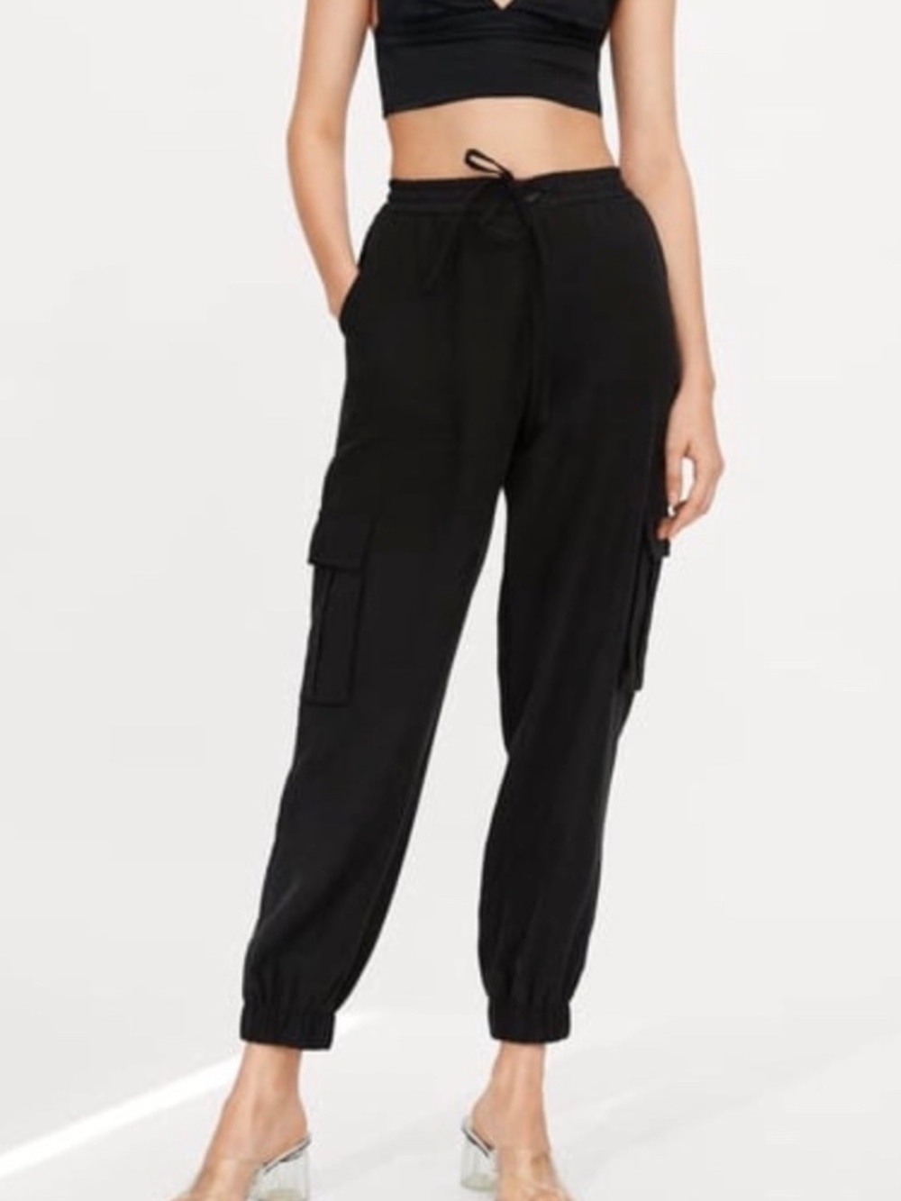 Zara Pocket Cargo Jogger Trousers | Size Large
